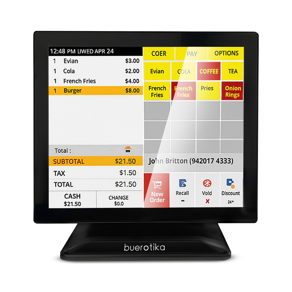 Buerotika POS I5-7300U/8GB/256GB SSD/17" Touch Screen/Customer Display Screen 2 Lines | B113POS