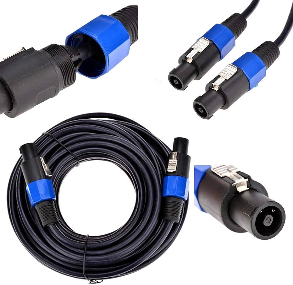 Buerotika Professional Speakon to Speakon Cable 20M – Pure Sound & High Transfer Speed (Multiple Lengths) | 52164
