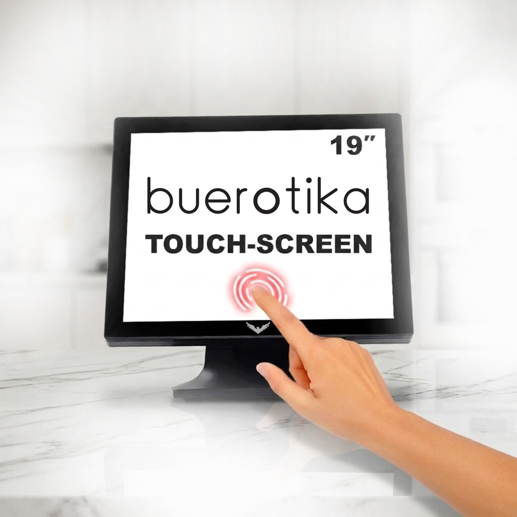 Buerotika 19" Touch Screen Monitor – 1280x1024 60Hz, VGA Port | B19MT1