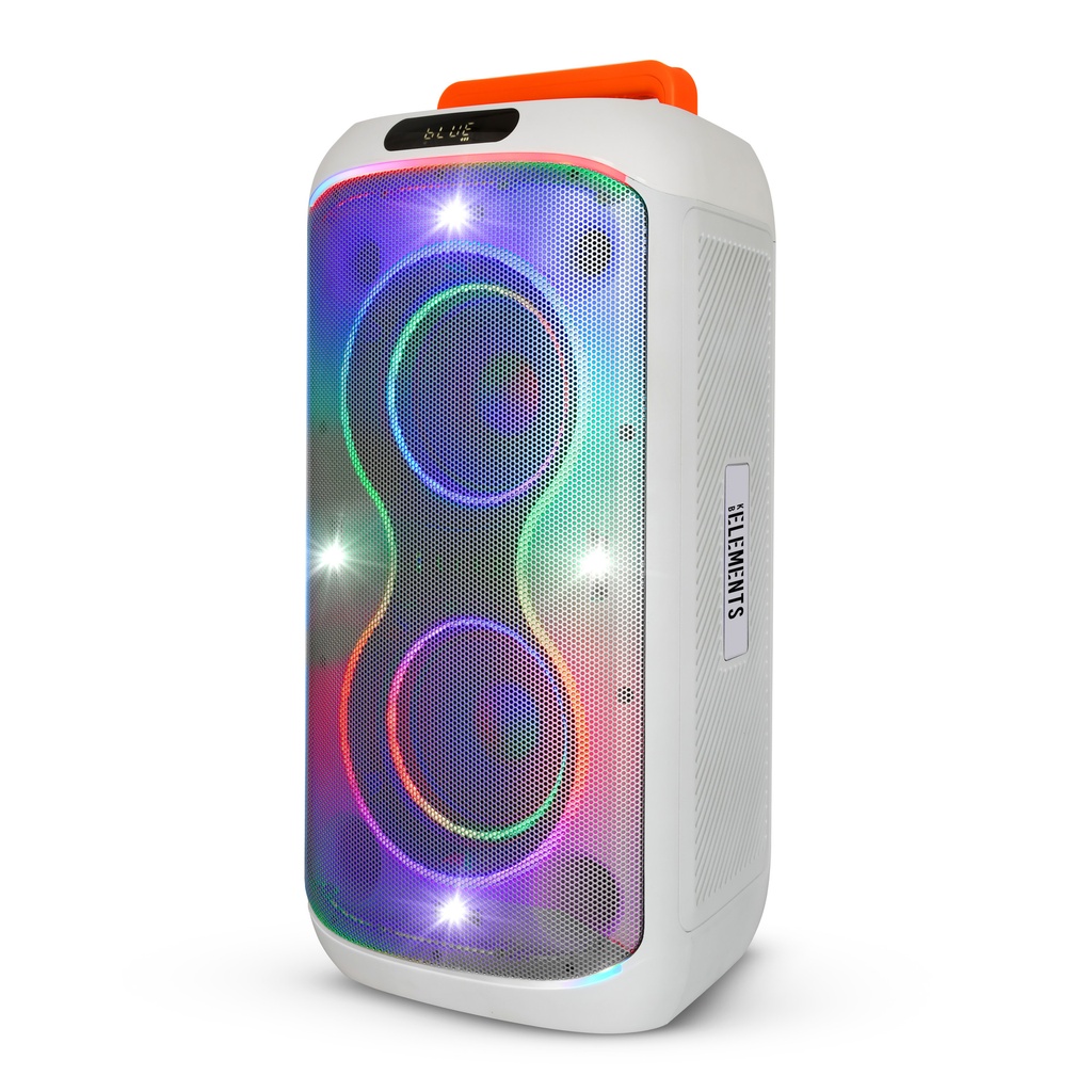 KB Elements ELITE Karaoke Speaker with Dual 6" Subwoofers & 2 Wireless VHF Microphones – EA103KW