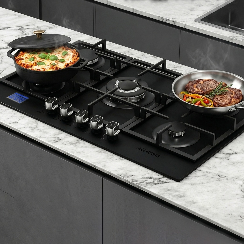 KB Elements Built-in Gas Cooktop ( 5 Burners ) – ELK76GH1